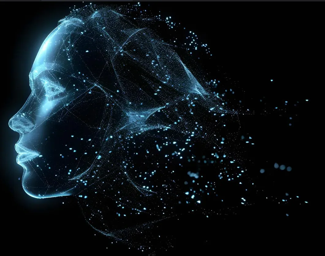 Representación holográfica de IA — Juste Devisòire Red neuronal central